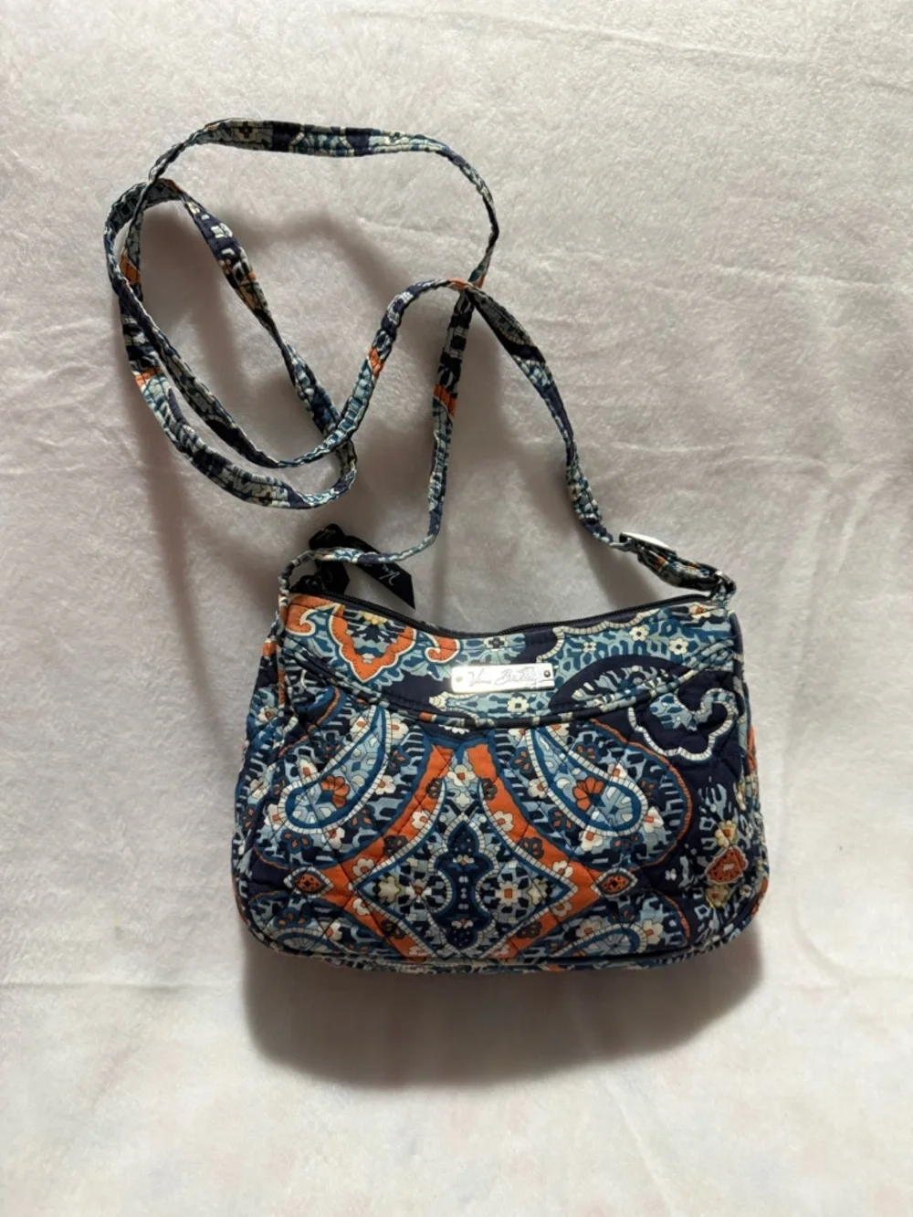 Vera Bradley Marrakesh Mini Crossbody Bag Blue Orange
